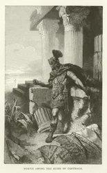 Marius entre as ruínas de Cartago