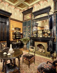 Sala de fumo mourisca, a casa de John D. Rockefeller, c. 1864-81