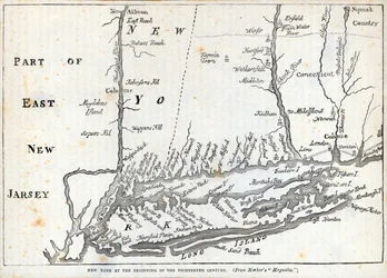 Nova York no início do século XVIII (litho)