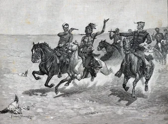 Polícia Montada do Noroeste «Prisão de um assassino Blackfeet»