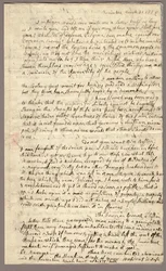Página 1, Carta de Abigail Adams a John Adams, 31 de Março - 5 de Abril de 1776 (tinta sobre papel)