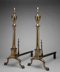 Par de andirons