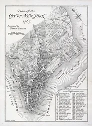 Plano da Cidade de Nova York em 1767 (litho)