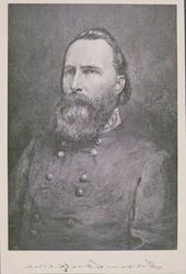 Retrato do General James Longstreet (1821-1904) (litho)