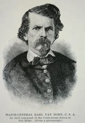 Retrato do Major General Earl Van Dorn (lito)