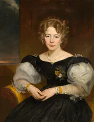 Retrato de uma Senhora, c.1825-35 (óleo sobre tela)