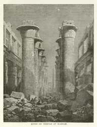 Ruínas do templo em Karnak