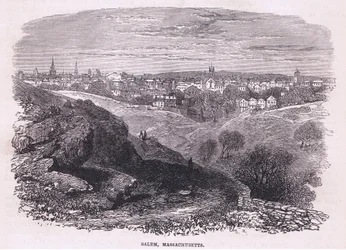 Salem Massachusetts, ilustração de Cassell
