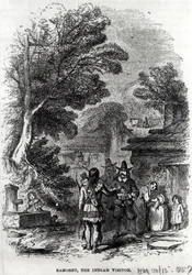 Samoset, o visitante indiano, de &39;Harper&39;s Monthly&39;, 1857
