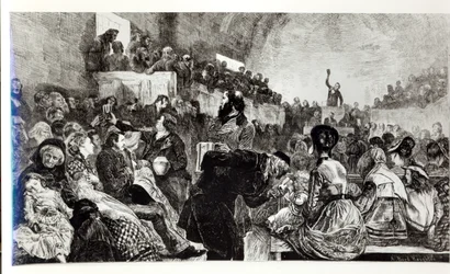 Serviço no Tabernáculo Mórmon em Salt Lake City, 1871