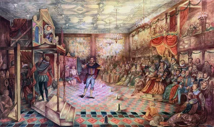 Shakespeare actua para a Rainha Isabel I