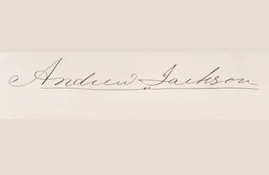 Assinatura de Andrew Jackson
