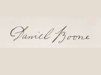 Assinatura de Daniel Boone