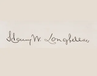 Assinatura de Henry Wadsworth Longfellow