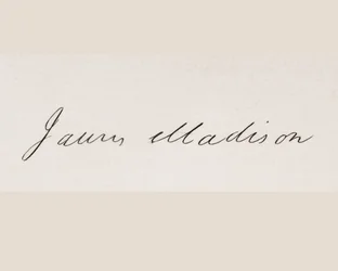 Assinatura de James Madison