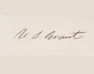 Assinatura de Ulysses S. Grant (lito)