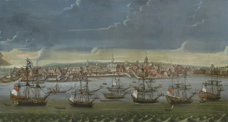 Prospecto do Sudeste da Cidade de Nova York, c.1756-7