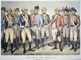 Rendição de Lord Cornwallis em Yorktown, Virgínia