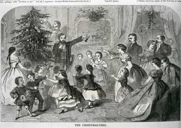 A árvore de Natal, ilustração de &39;Harper&39;s Weekly&39;, 1870