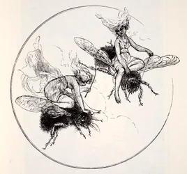As fadas, de The World Guide to Gnomes, Fairies, Elves and Other Little People, de Thomas Keightley (1789-1872), publicado em 1880