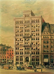 O Standard Oil Company Building, 26 Broadway, Nova York, pub. por Root e Tinker, 1886