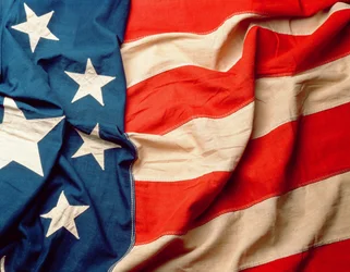 A bandeira dos Estados Unidos, antes de 1912 (têxtil) (detalhe)