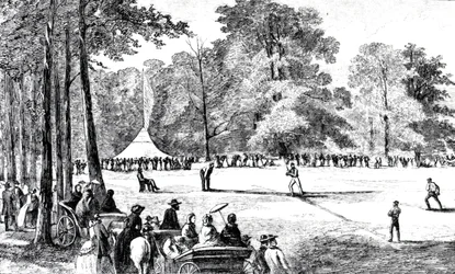 A primeira convenção de clubes de beisebol, Nova York, 1857