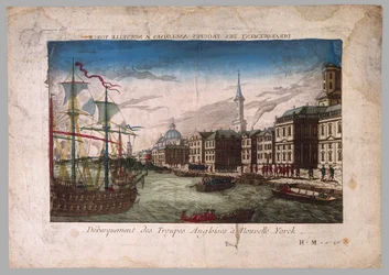 O desembarque de tropas britânicas em Nova York, 1776