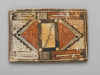 Telha, feita em Mesa, Arizona pelo povo Hopi (argila e deslizamento)