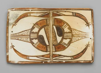 Telha, feita em Mesa, Arizona pelo povo Hopi (argila e deslizamento)