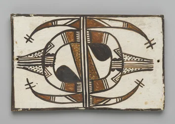 Telha, feita em Mesa, Arizona pelo povo Hopi (argila e deslizamento)
