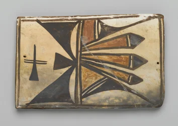 Telha, feita em Mesa, Arizona pelo povo Hopi (argila e deslizamento)