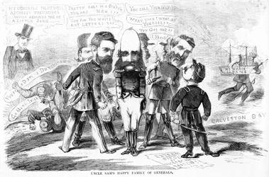 Tio Sams Família feliz dos generais, c.1863