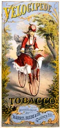 Anúncio da revista de tabaco Velocipede