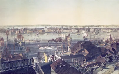 Vista de Manhattan do Brooklyn, 1837