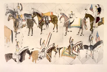 A festa de despedida (tinta no papel)