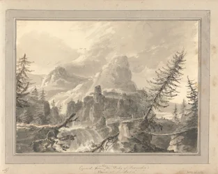 Vistas em Inglaterra, Escócia e País de Gales: Copiado de uma foto na Casa do Duque de Devonshire em Londesbro