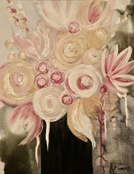 Bouquet abstrato delicado