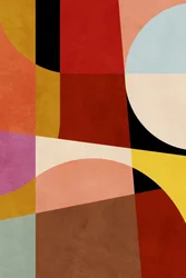 Cores Quentes Geometria Bauhaus 2