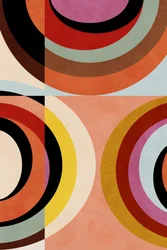 Cores Quentes Geometria Bauhaus 3