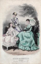 Documento de moda francês "Magasin des Demoiselles", Paris, 25 de junho