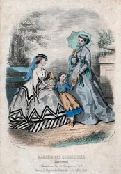 Documento de moda francês "Magasin des Demoiselles", Paris, 25 de Setembro