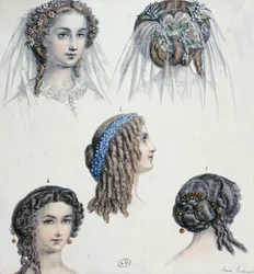 Penteado de uma noiva e outros, c.1853