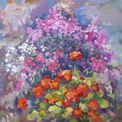 Jardim em plena floração