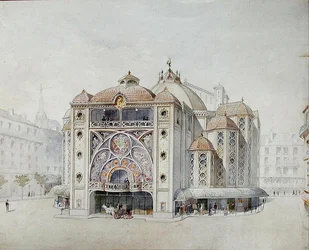 Design para um Teatro Ideal (aguarela sobre papel)