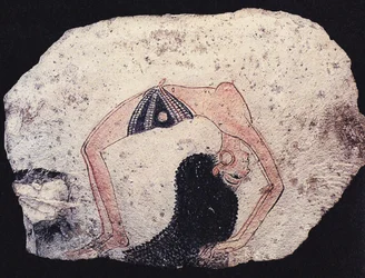 Ostracon com dançarina, ca 1200 aC