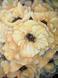 Flores amarelas brilhantes