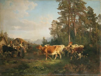 Paisagem com vacas