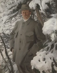 O pintor Bruno Liljefors, 1906