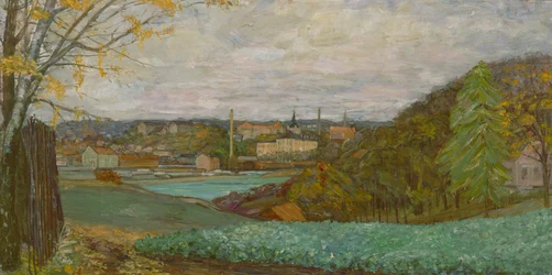 Frognerkilen de Bygdøy (óleo sobre tela)